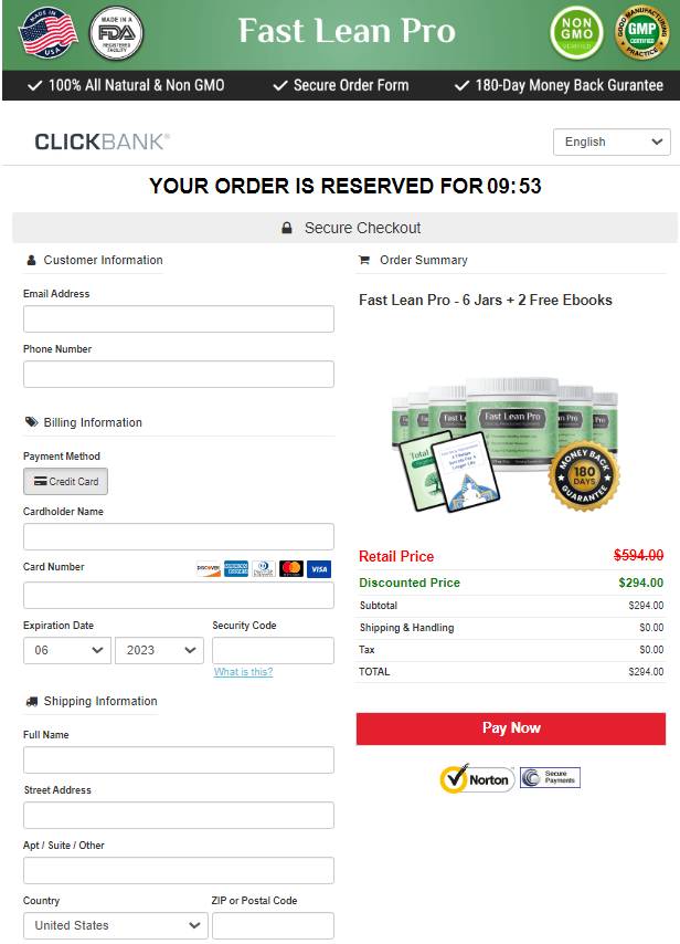 FastLeanPro - Secure checkout